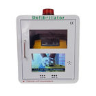 Metal Frame Wall Mounted AED Defibrillator Cabinet With Video Screen And Alarm System