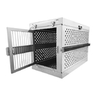 Silver 48" XXL Heavy Duty Collapsible Dog Crate Foldable Pet Cage Puppy Compartment