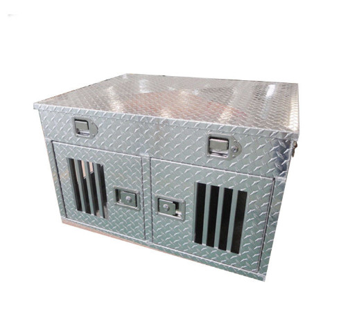 Caixa de cão de alumínio resistente confortável, gaiolas de alumínio do cão para UTEs