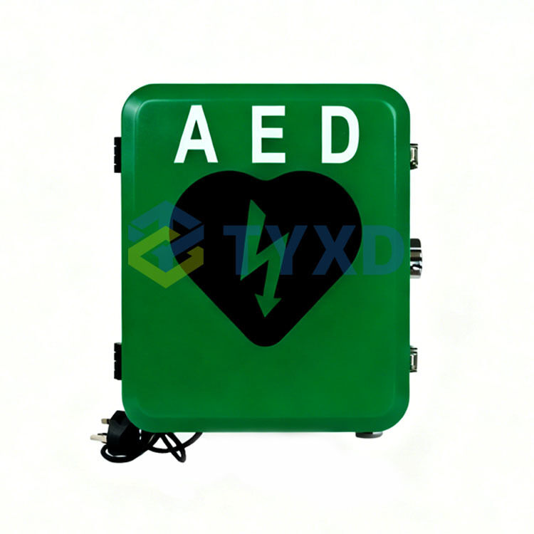 2026 NEW DESIGN Outdoor Heated Waterproof AED Wall Mount Cabinet with Audible Alarm