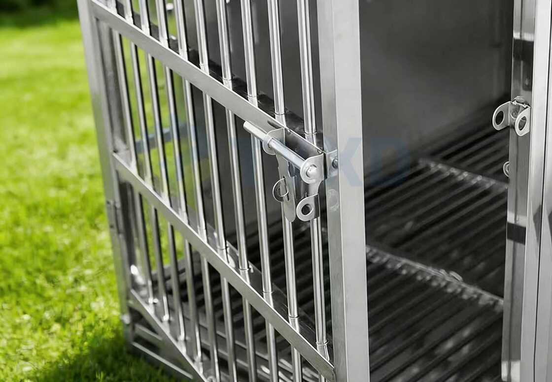 Gaiola para Cães em Aço Inoxidável TYXD Tipo de Montagem Caixas de Metal para Animais de Estimação